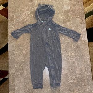 Baby Long Sleeve "Bear Necessity" Zipper Romper